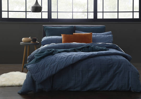 MM Linen - Elk Duvet Set - Aegean Blue